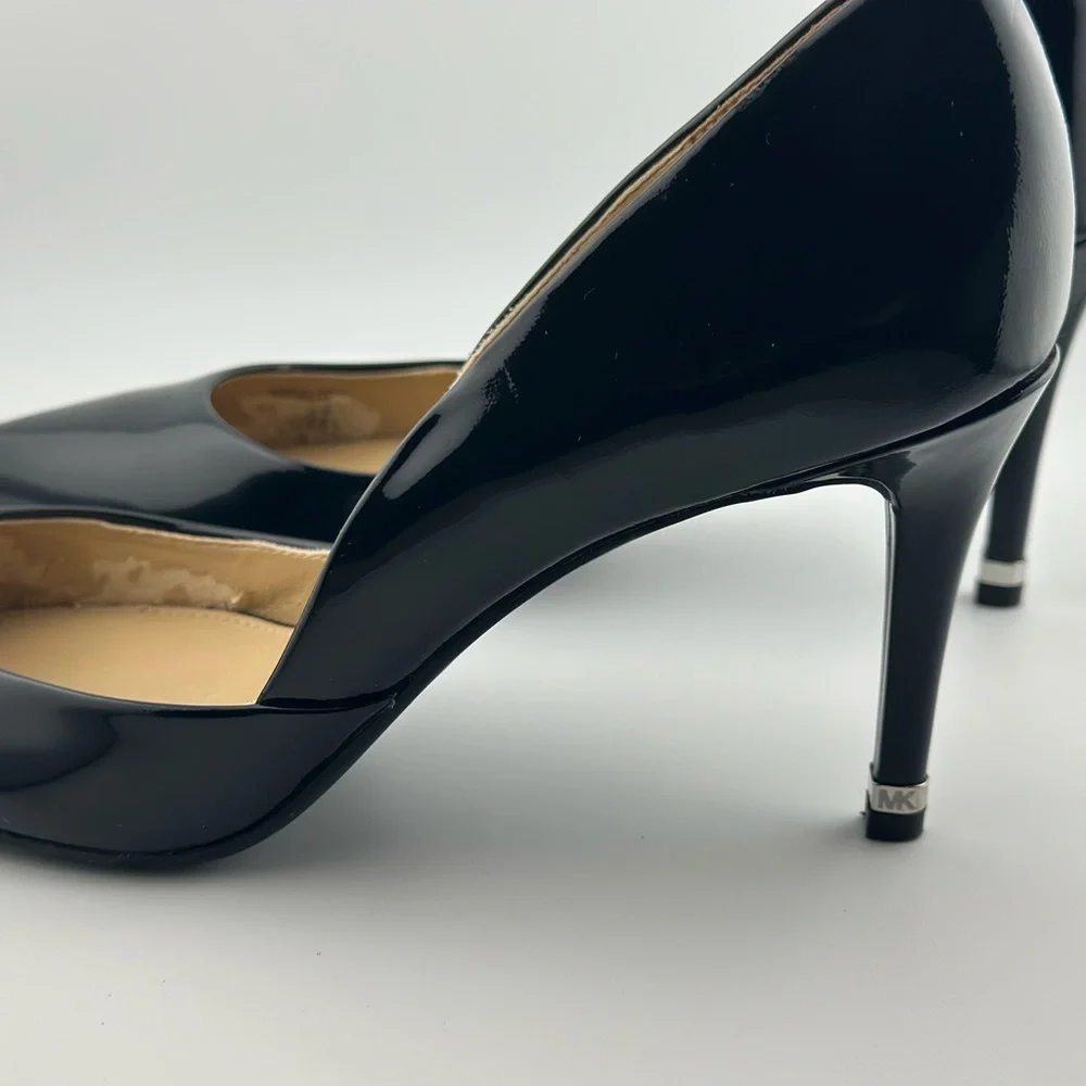 Michael Kors Black Patent Leather Pointed-Toe Heels